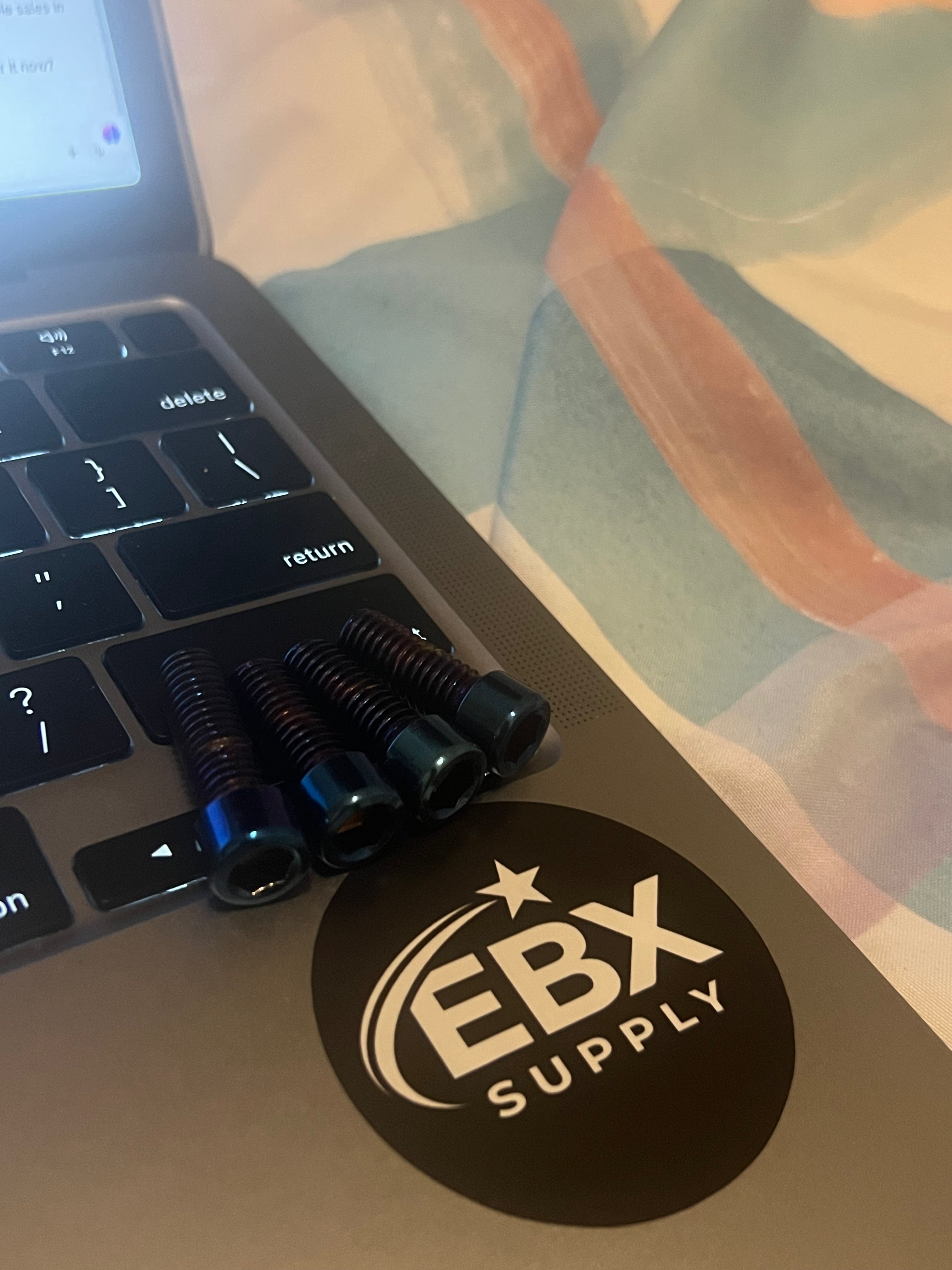 Ebox 2.0 & Ultra Bee Direct-Mount Titanium Bolts  4-Piece