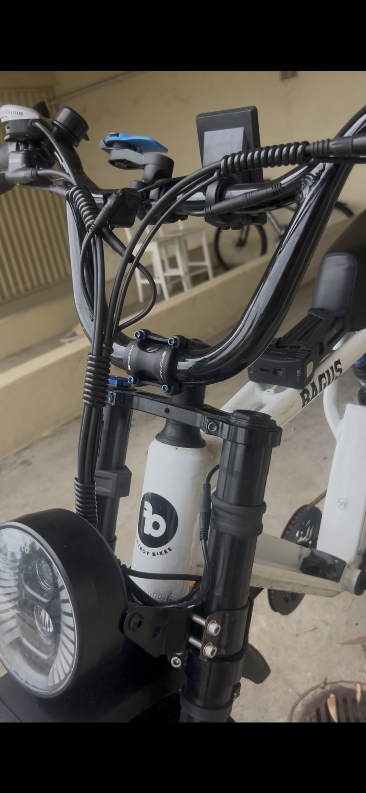 Stem Handlebar Mount for Fat Tyre E-Bikes-4-Piece