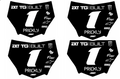 Custom mini ODI/Motocutz; Sticker 4Pack — Mini Size